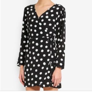 TOP SHOP mini polka dot dress